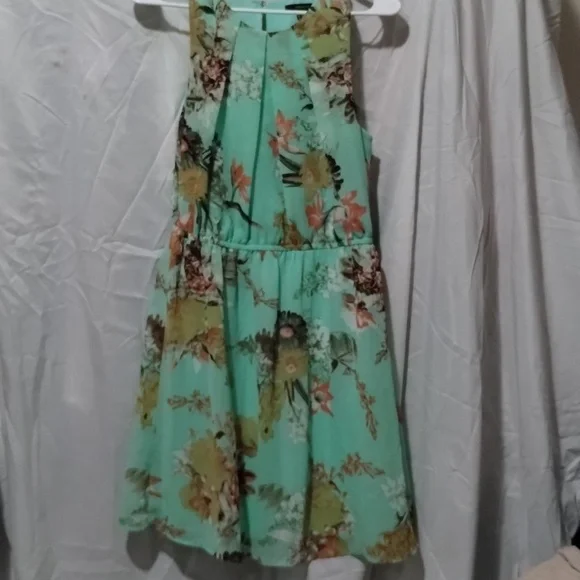 Forever 21 | Dresses | Forever2 Light Green Floral Dress | Poshmark